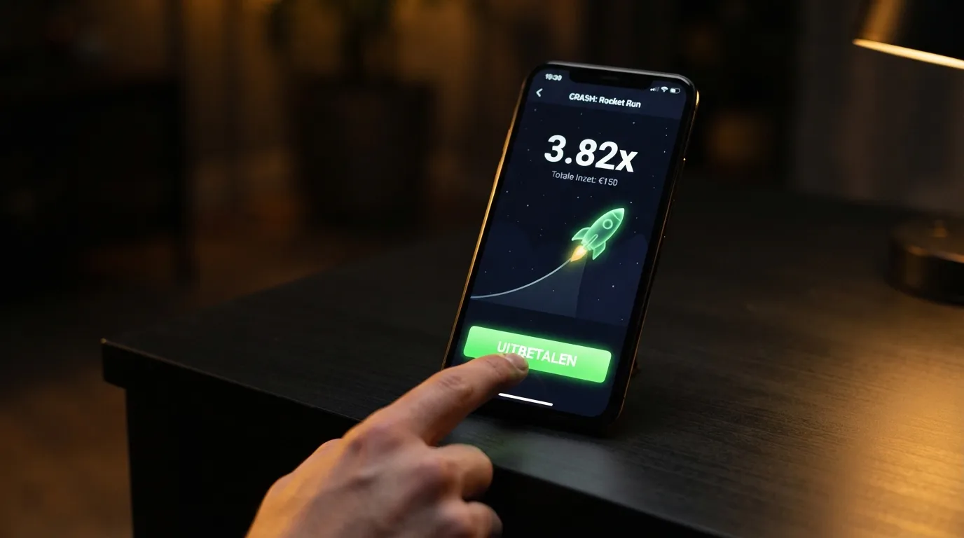 De uitcashknop van Aviator met de actuele multiplier in beeld
