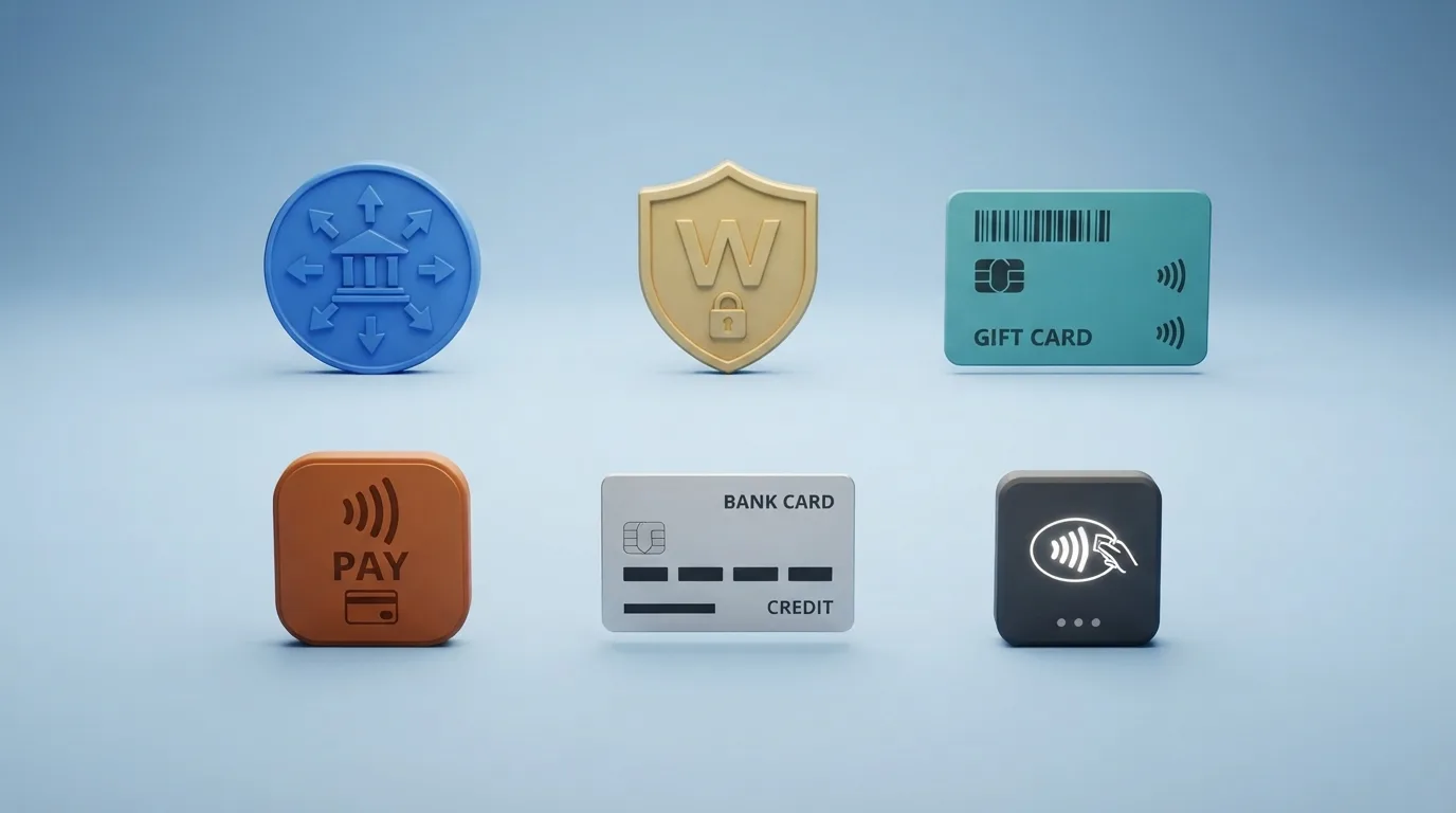 Logo's van iDEAL, Trustly, Paysafecard, PayPal, creditcard en Apple Pay naast elkaar als stortingsopties bij Nederlandse online casino's
