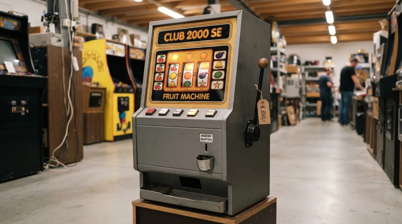 Fysieke Club 2000 SE fruitkast met muntinvoer en hendel