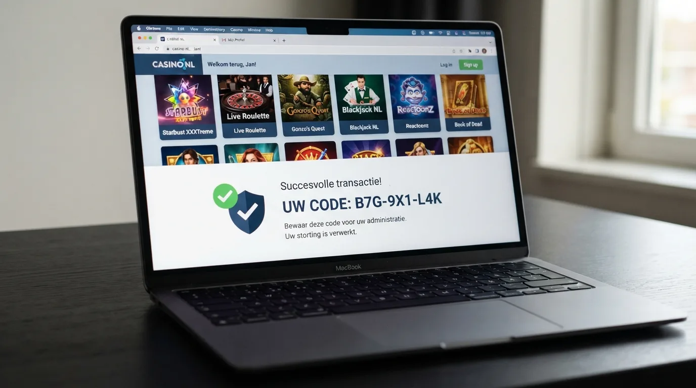 Close-up van een Belgisch online casino-scherm met het Always Play Legally-logo en een KSC-vergunningsnummer duidelijk zichtbaar in de footer